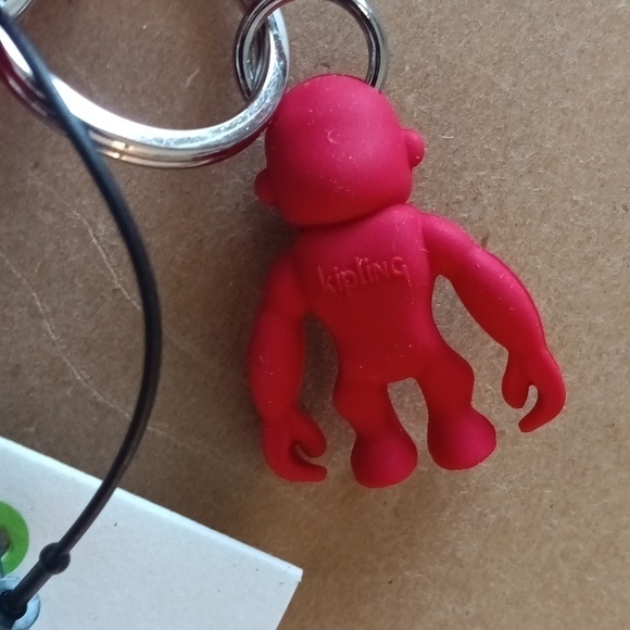 NWT Kipling Creativity red nylon pouch or wristlet or cosmetic bag with monkey ♥ - Picture 8 of 16